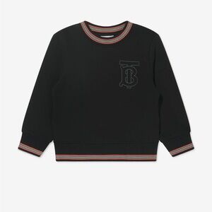 Burberry Kids Black Logo Sweatshirt
